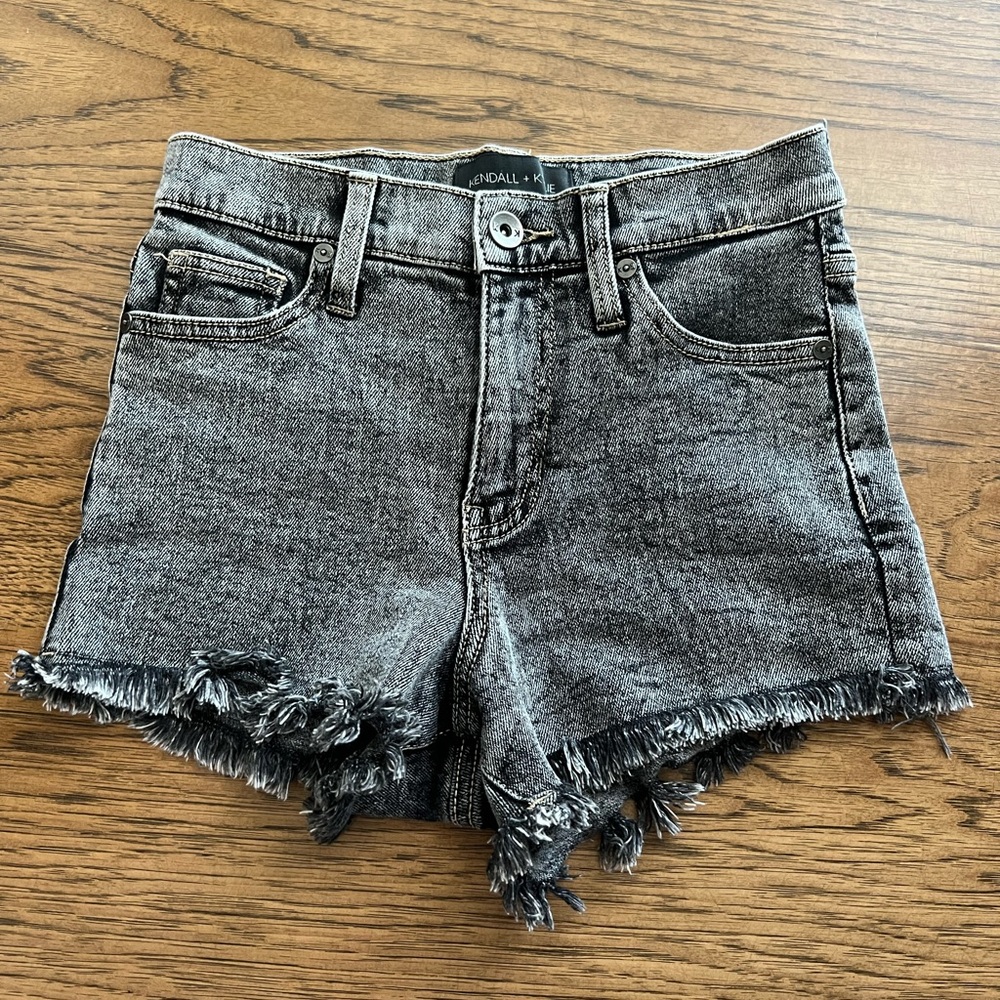 kendall and kylie high waisted jean shorts